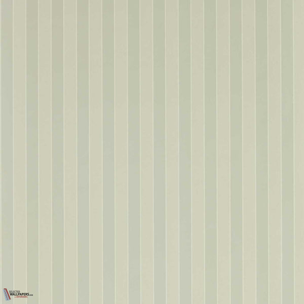 Semper Stripe wallpaper-Zoffany-Eau de nil-Roll-Selected Wallpapers-Interiors