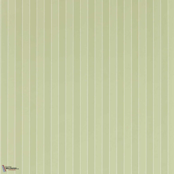Semper Stripe wallpaper-Zoffany-Pale evergreen-Roll-Selected Wallpapers-Interiors