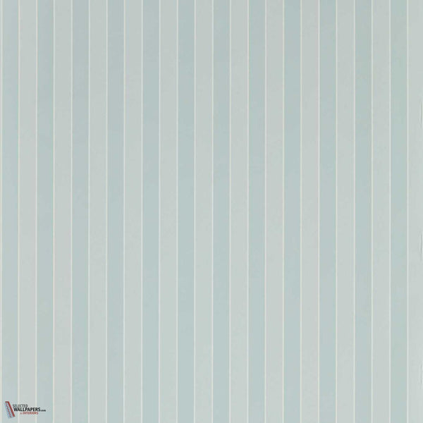 Semper Stripe wallpaper-Zoffany-Wedgwood blue-Roll-Selected Wallpapers-Interiors