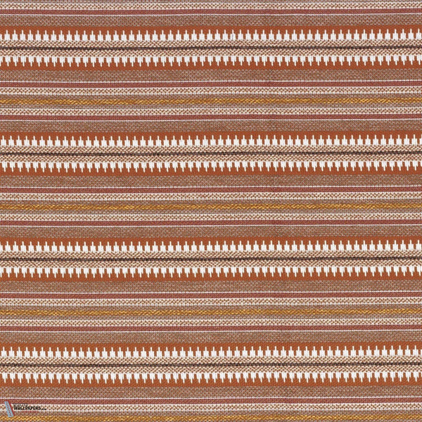 Serapes stof-Casamance-Rouge terre taupe-Meter (M1)-Selected Wallpapers-Interiors