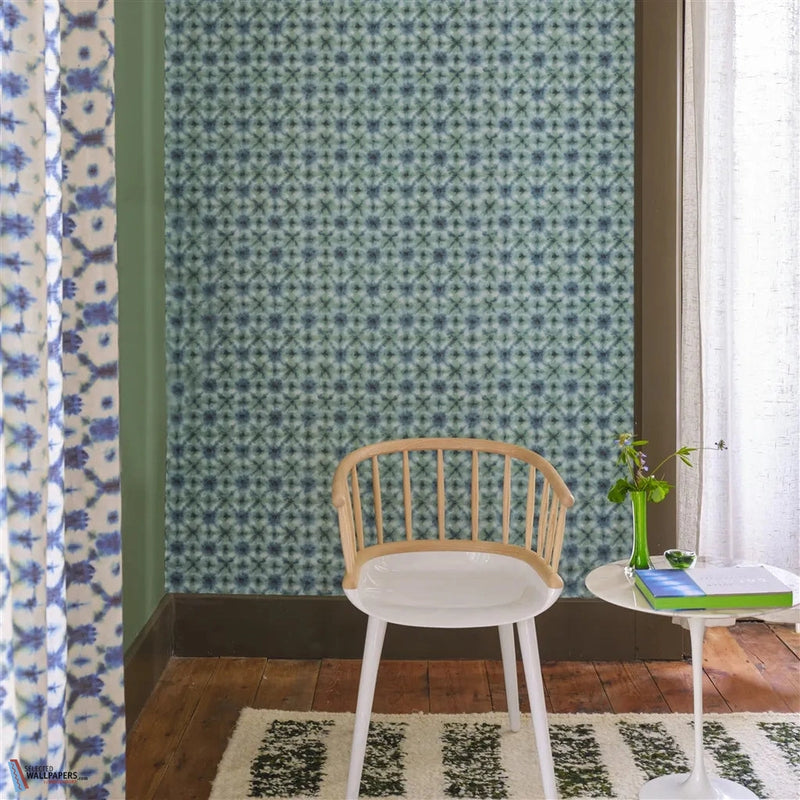 Shibori papel pintado de Designers Guild