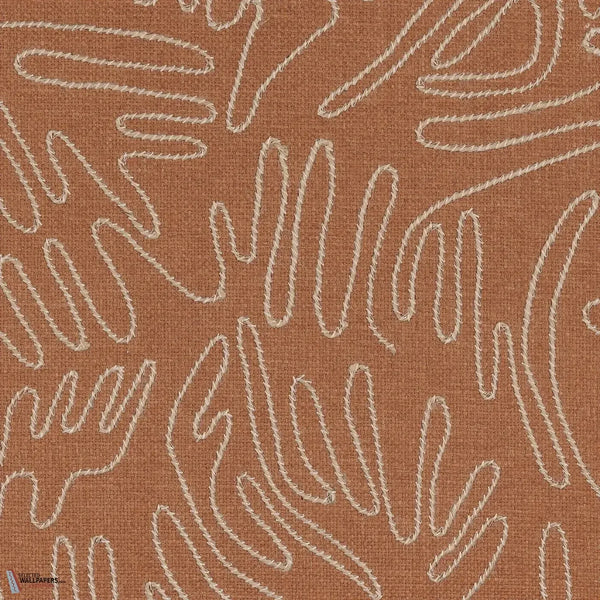 Silvara wallpaper-Casamance-Orange Terrex Naturel-Roll-Selected Wallpapers-Interiors