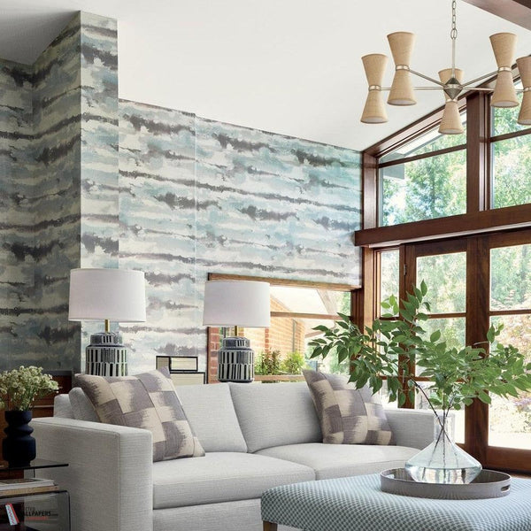 Silver Lining wallpaper-Thibaut-Selected Wallpapers-Interiors