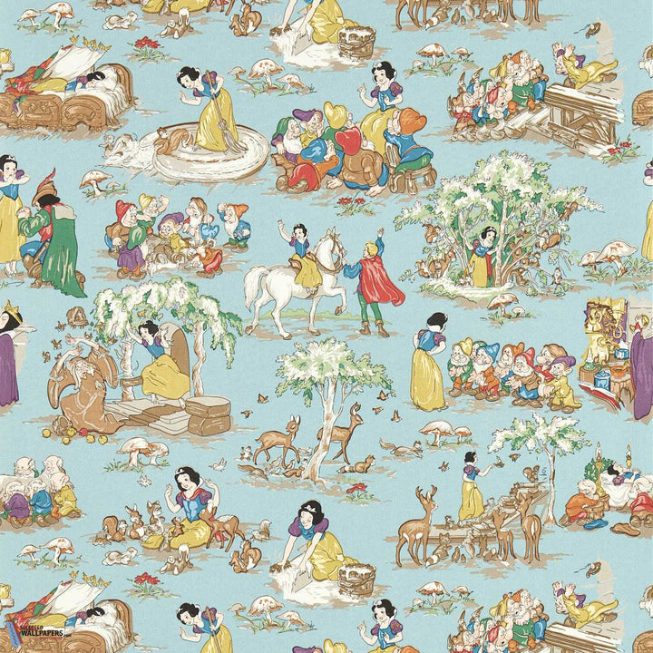 Snow White-behang-Tapete-Sanderson-Puddle Blue-Rol-217274-Selected Wallpapers