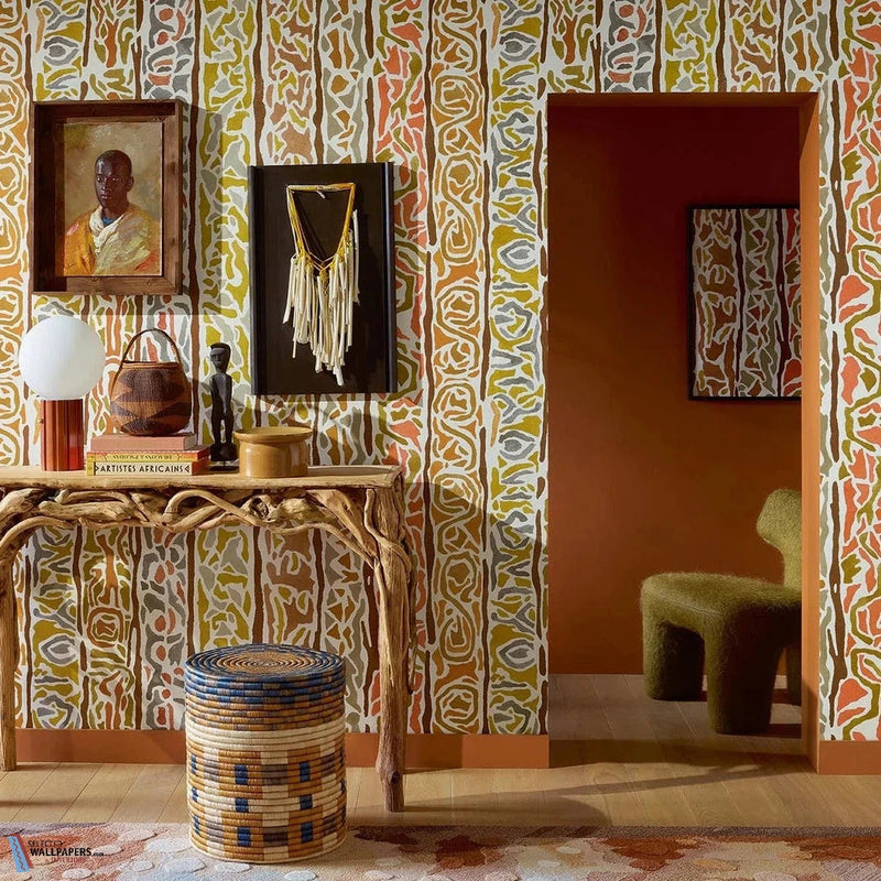 Sokone papier peint de Pierre Frey