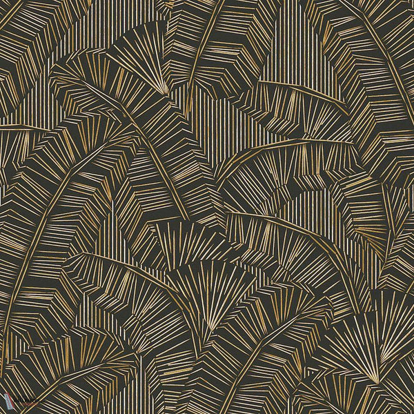 Solana wallpaper-Masureel-Gold-Roll-Selected-Wallpapers-Interiors