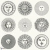 Soli-behang-Cole & Son-Black & White-Rol-123/1001-Selected Wallpapers