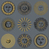 Soli-behang-Cole & Son-Midnight & Soft Gold-Rol-123/1004-Selected Wallpapers