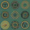 Soli-behang-Cole & Son-Emerald & Gold-Rol-123/1005-Selected Wallpapers