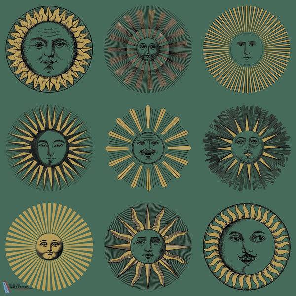 Soli-behang-Cole & Son-Emerald & Gold-Rol-123/1005-Selected Wallpapers