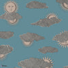 Soli e Nuvole-behang-Cole & Son-Teal & Rose Gold-Rol-123/2010-Selected Wallpapers