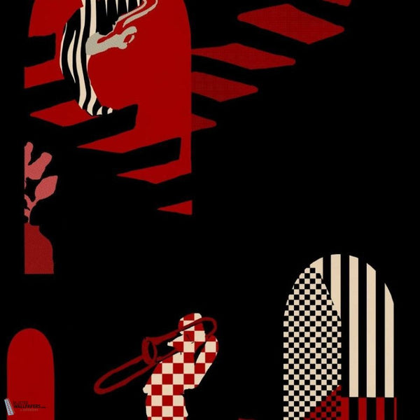 Solitude Tapete-Mind the Gap-Black/red-Rolle-Selected Wallpapers-Interiors