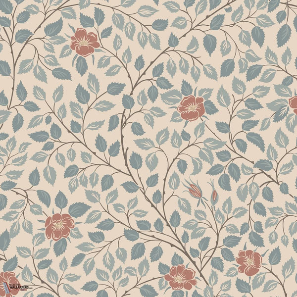 Solliden wallpaper-Sandberg-Blue-Roll-Selected Wallpapers-Interiors