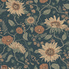 Solveig wallpaper-Sandberg-Midnight Blue-Roll-Selected Wallpapers-Interiors