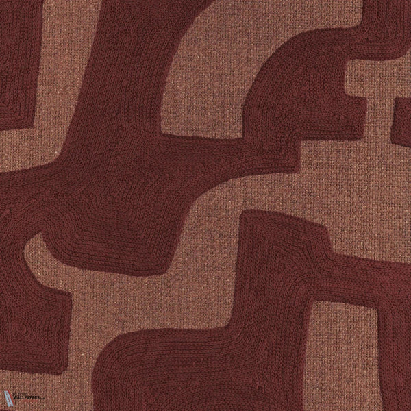 Sonate Tapete-Casamance-Rouge Sienne Brullee-Rolle-Selected-Wallpapers-Interiors