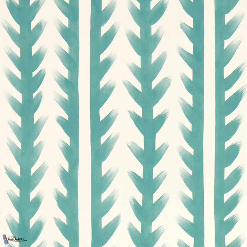 Sticky Grass carta da parati in Aquamarine di Harlequin