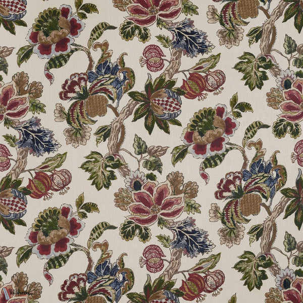 Stockbridge behang-Anna French-Apricot and slate-Rol-Selected Wallpapers-Interiors