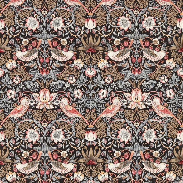 Strawberry Thief-behang-Morris & Co-Old Fashioned-Rol-Selected-Wallpapers-Interiors