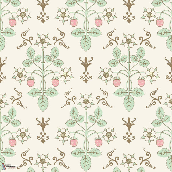Strawberry behang-Cole & Son-Blush & Mint on Pastel-Rol-Selected Wallpapers-Interiors