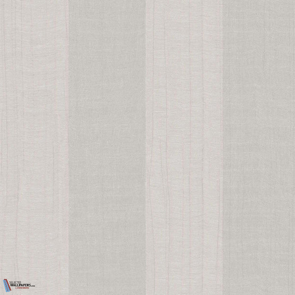 Stripe wallpaper in Edel Weiss by Texam