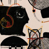 Studio Sketch behang-Mind the Gap-Black-Rol-Selected Wallpapers-Interiors