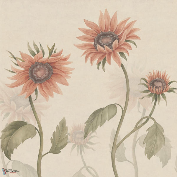 Sunflowers Tapete-Sandberg-Peach-Mattic-M2-Selected Wallpapers-Interiors