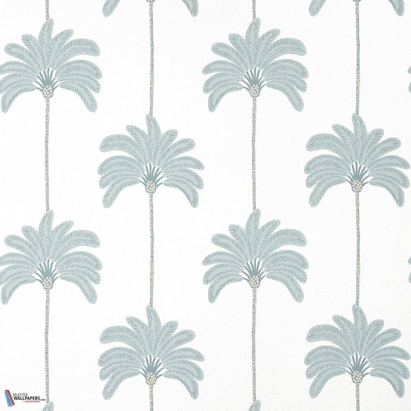 Sunset Boulevard-Behang-Thibaut-Spa Blue-Rol-T13943-Selected Wallpapers