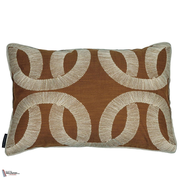 Sur Un Fil kussen-Casamance-Orange Terreux-40 x 60 cm-Selected Wallpapers-Interiors