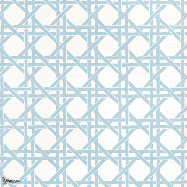 Canary trellis Tapete-Thibaut-Light blue-Rolle-Selected Wallpapers-Interiors