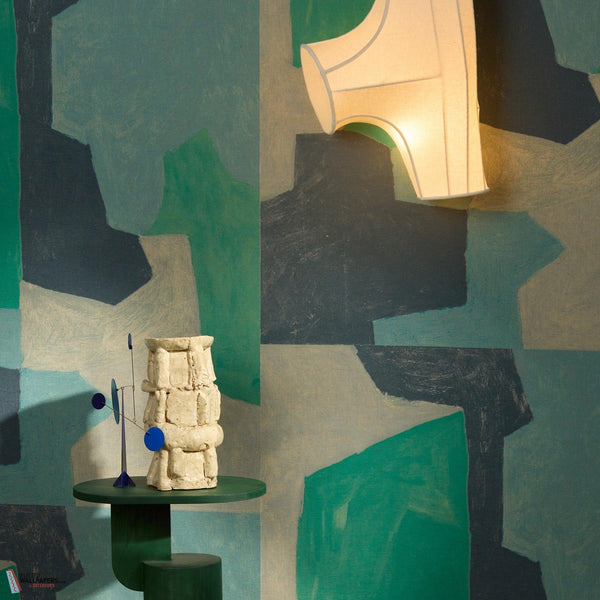 Tableau wallpaper-Tissage Mahieu-Selected Wallpapers-Interiors