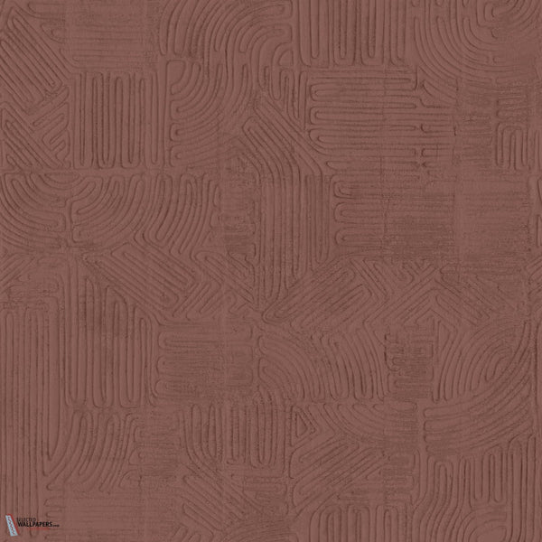 Tamba wallpaper-Arte-Burgundy-Roll-Selected-Wallpapers-Interiors