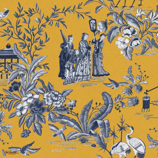 Tang Walk-Coordonne-behang-Amber-Non Woven-Selected-Wallpapers-Interiors