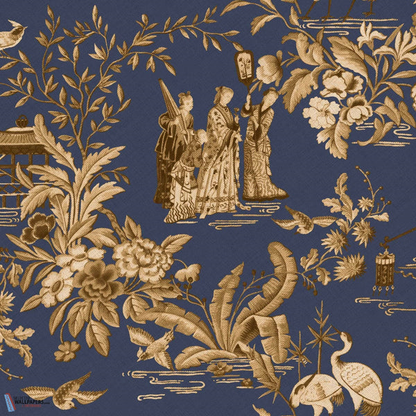 Tang Walk-Coordonne-behang-Sapphire-Non Woven-Selected-Wallpapers-Interiors
