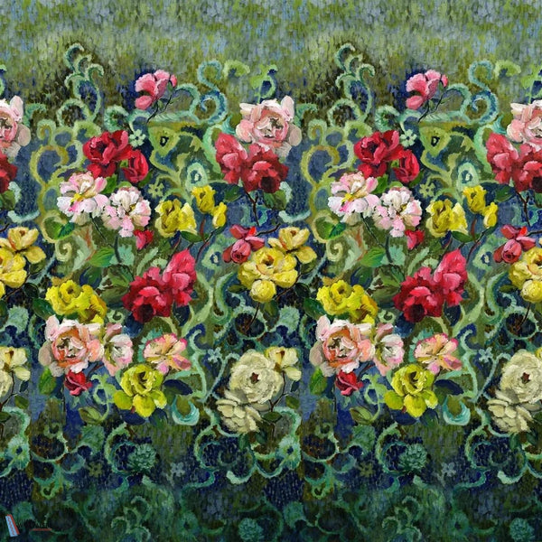 Tapestry Flower-Tapete-Designers Guild-Vintage-Set-PDG1153/01-Selected Wallpapers