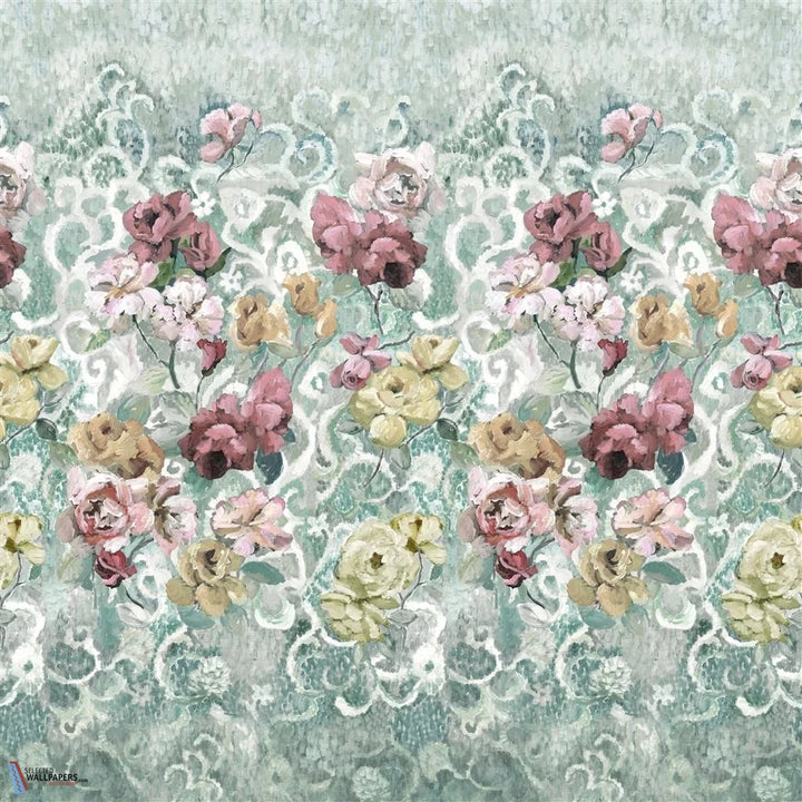 Tapestry Flower-behang-Tapete-Designers Guild-Eau de Nil-Set-PDG1153/03-Selected Wallpapers