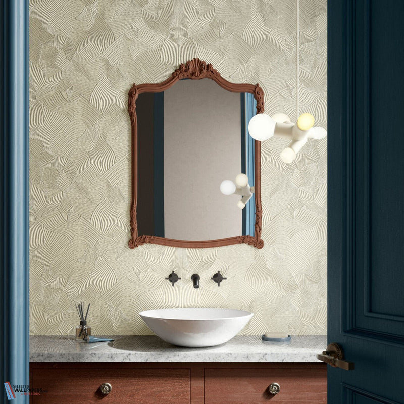 Techno Bee Embroidered-Moooi-Papel Pintado-Selected-Wallpapers-Interiors