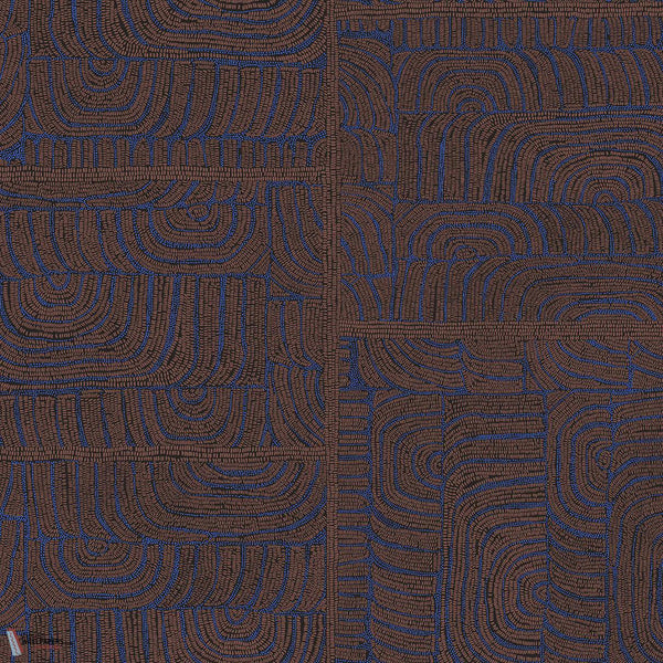 Tehani wallpaper-Masureel-Indigo-Roll-Selected-Wallpapers-Interiors