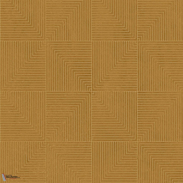 Tetragonal wallpaper-Coordonne-Curry-Non Woven-Selected-Wallpapers-Interiors