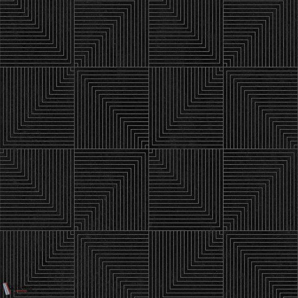 Tetragonal wallpaper-Coordonne-Slate-Non Woven-Selected-Wallpapers-Interiors