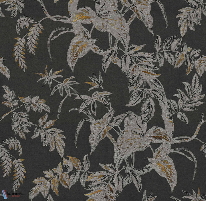 Textile Grove-Tecnografica-wallpaper-behang-Tapete-wallpaper-Golden Black-Fabric Vinyl-Selected Wallpapers