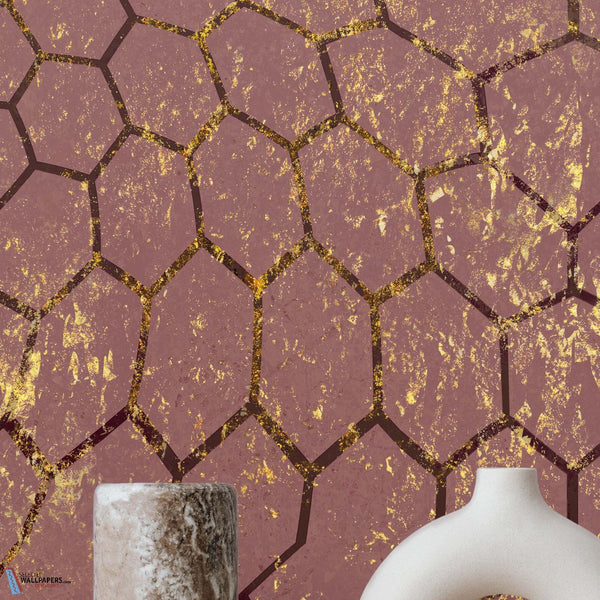 The Aubergine and Gold wallpaper-Daisy James-Selected Wallpapers & Interiors