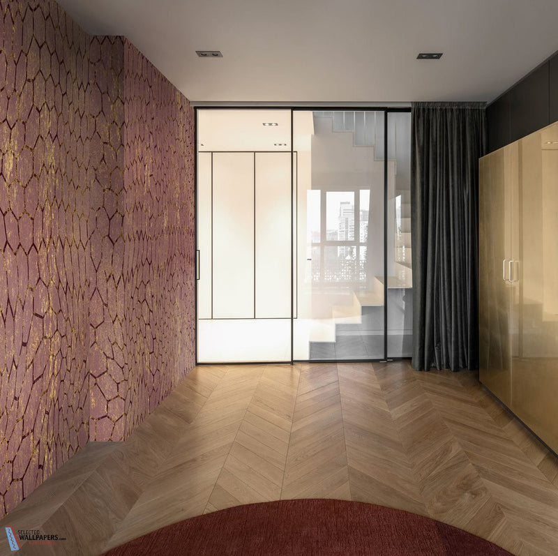 The Aubergine and Gold wallpaper by Daisy James