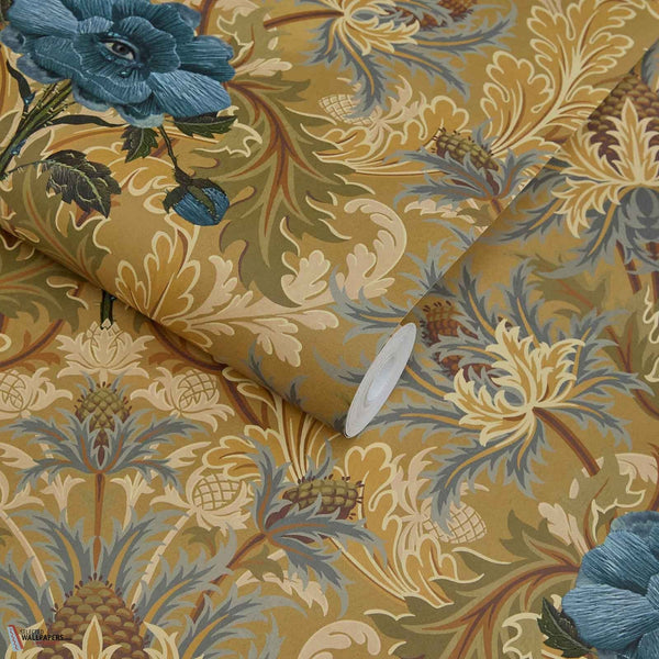 The Blue Rose Weeping behang-House of Hackney-Selected-Wallpapers-Interiors