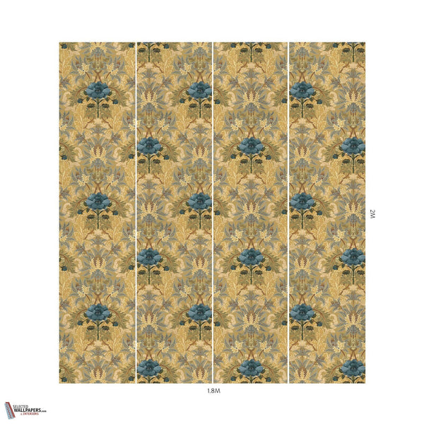 The Blue Rose Weeping behang-House of Hackney-Selected-Wallpapers-Interiors