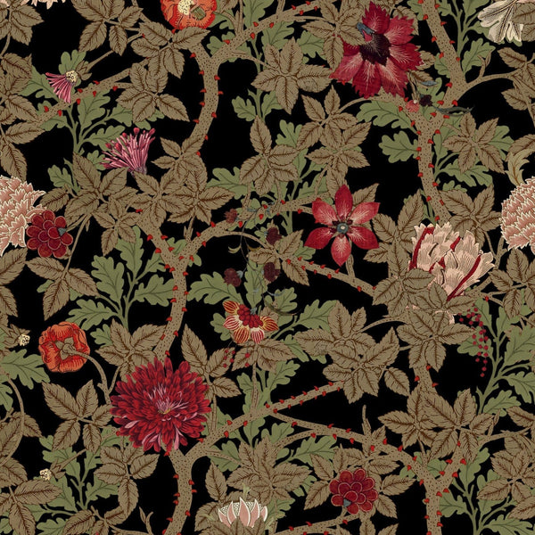The Flowering wallpaper-Mind the Gap-Dark-300 cm (standaard)-Selected-Wallpapers-Interiors