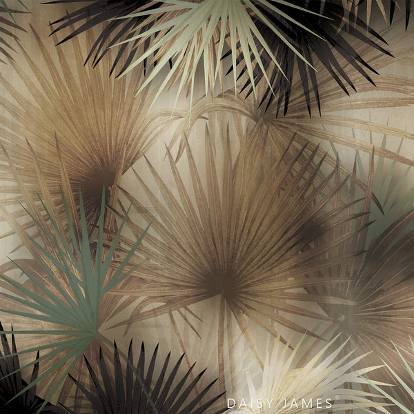 The Folia behang-behang-Daisy James-Beige-Vinyl-M2-Selected Wallpapers & Interiors