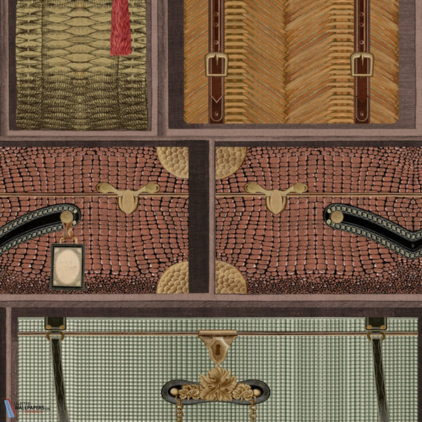 The Luggage Car-Tapete-Mind the Gap-Green-Rolle-WP20782-Selected Wallpapers