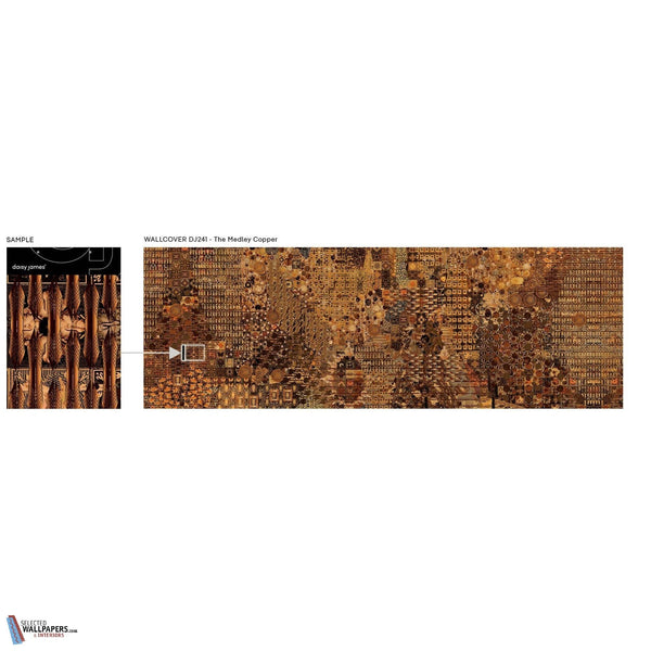 The Medley Copper Tapete-Daisy James-Selected Wallpapers & Interiors