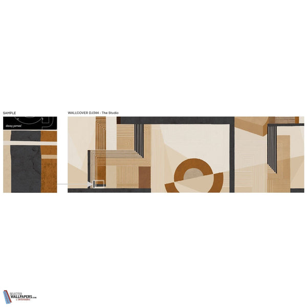 The Studio wallpaper-Daisy James-Selected Wallpapers & Interiors