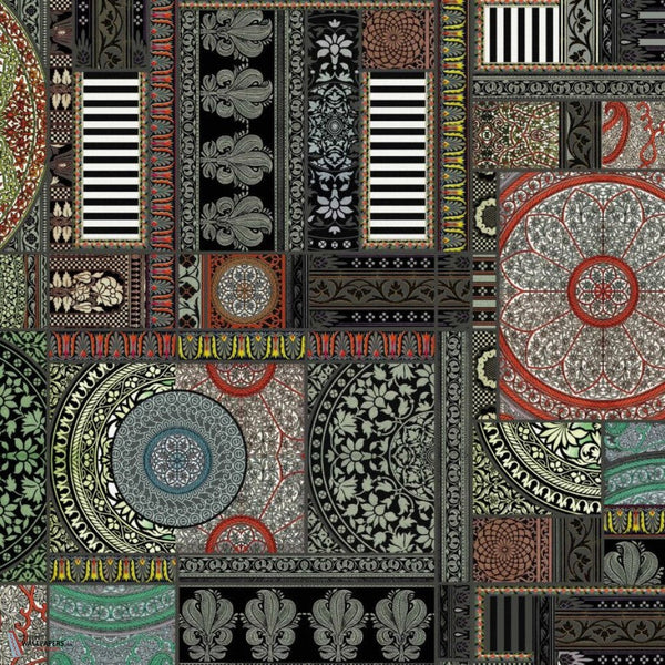 The Susa behang-behang-Daisy James-Multicolor-Vinyl-M2-Selected Wallpapers & Interiors